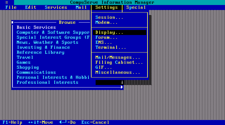 CompuServe DOS picture